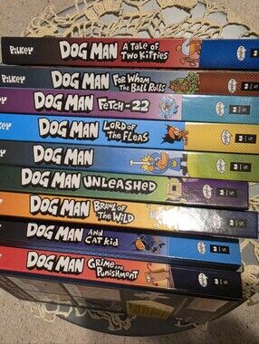 Dog Man Hardcover Book Bundle 9 Books